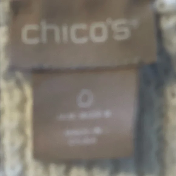 Chico’s Long Sleeved Full Length Fringed Cardigan In White Size Small - Picture 4 of 5